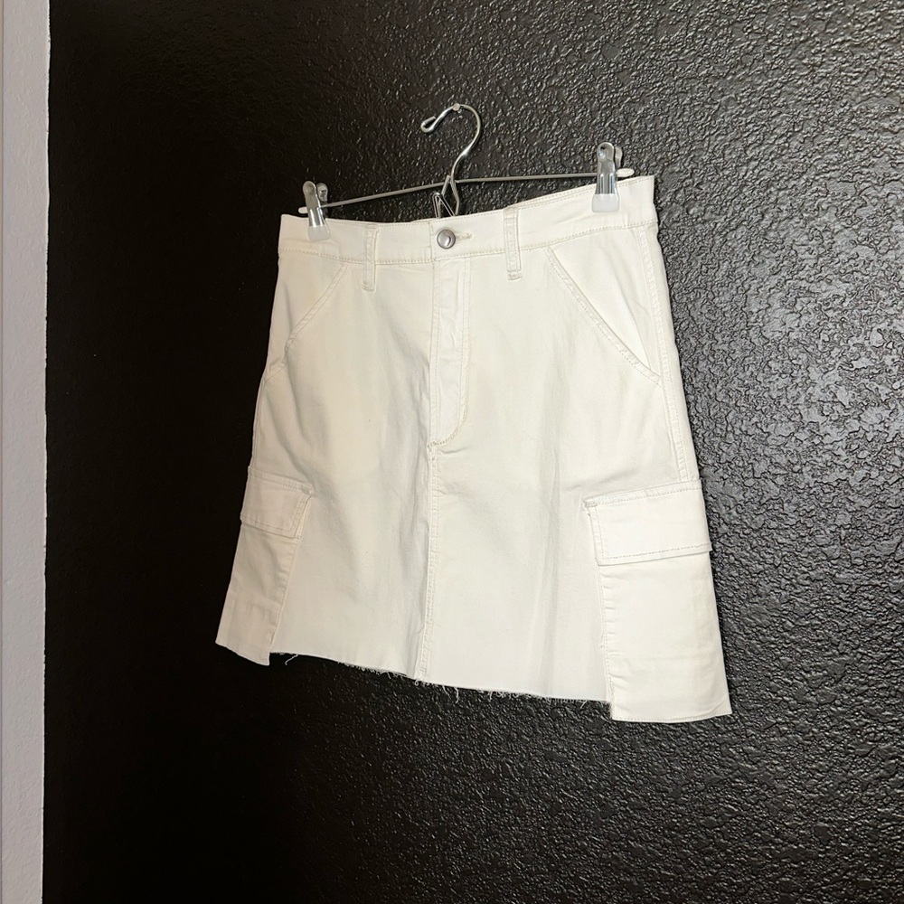 Joe's Jeans White Cargo Mini Skirt